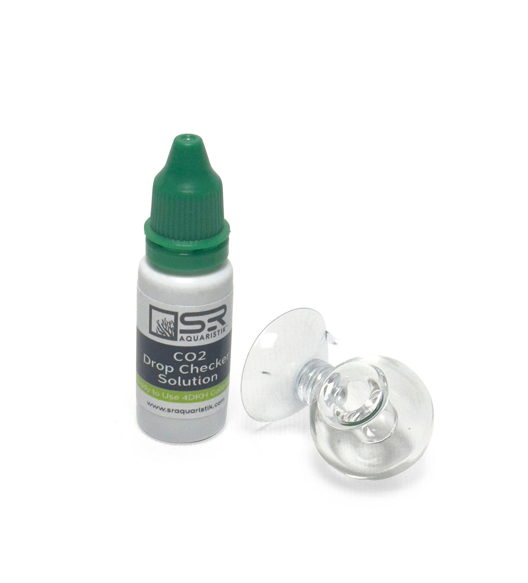 SR Aquaristik CO2 3cm Drop Checker with 4 DKH Solution