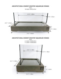 Thumbnail for Architectural Cement Aquarium Stands