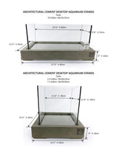 Load image into Gallery viewer, Architectural Cement Aquarium Stands - LOCAL PICKUP ONLY
