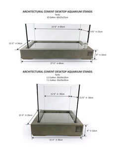 Architectural Cement Aquarium Stands - LOCAL PICKUP ONLY