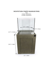 Load image into Gallery viewer, Architectural Cement Aquarium Stands - LOCAL PICKUP ONLY
