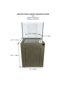 Architectural Cement Aquarium Stands - LOCAL PICKUP ONLY