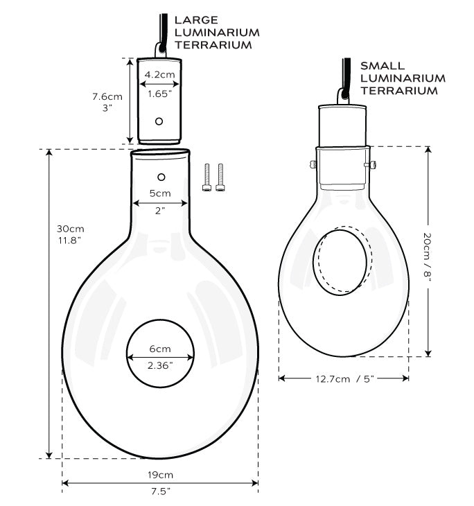 SR Aquaristik Large Luminarium Terrarium with RBW Lighting