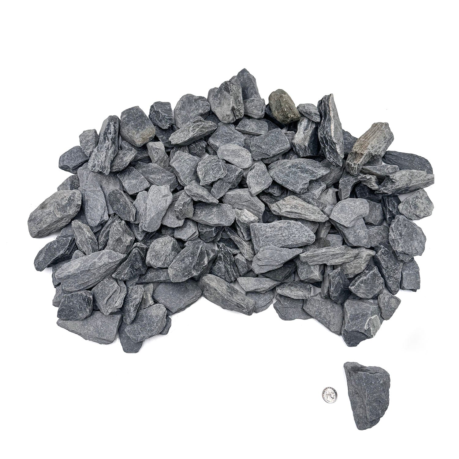 SR Aquaristik Midnight Slate 2-4" 5-10cm 44 lbs Box
