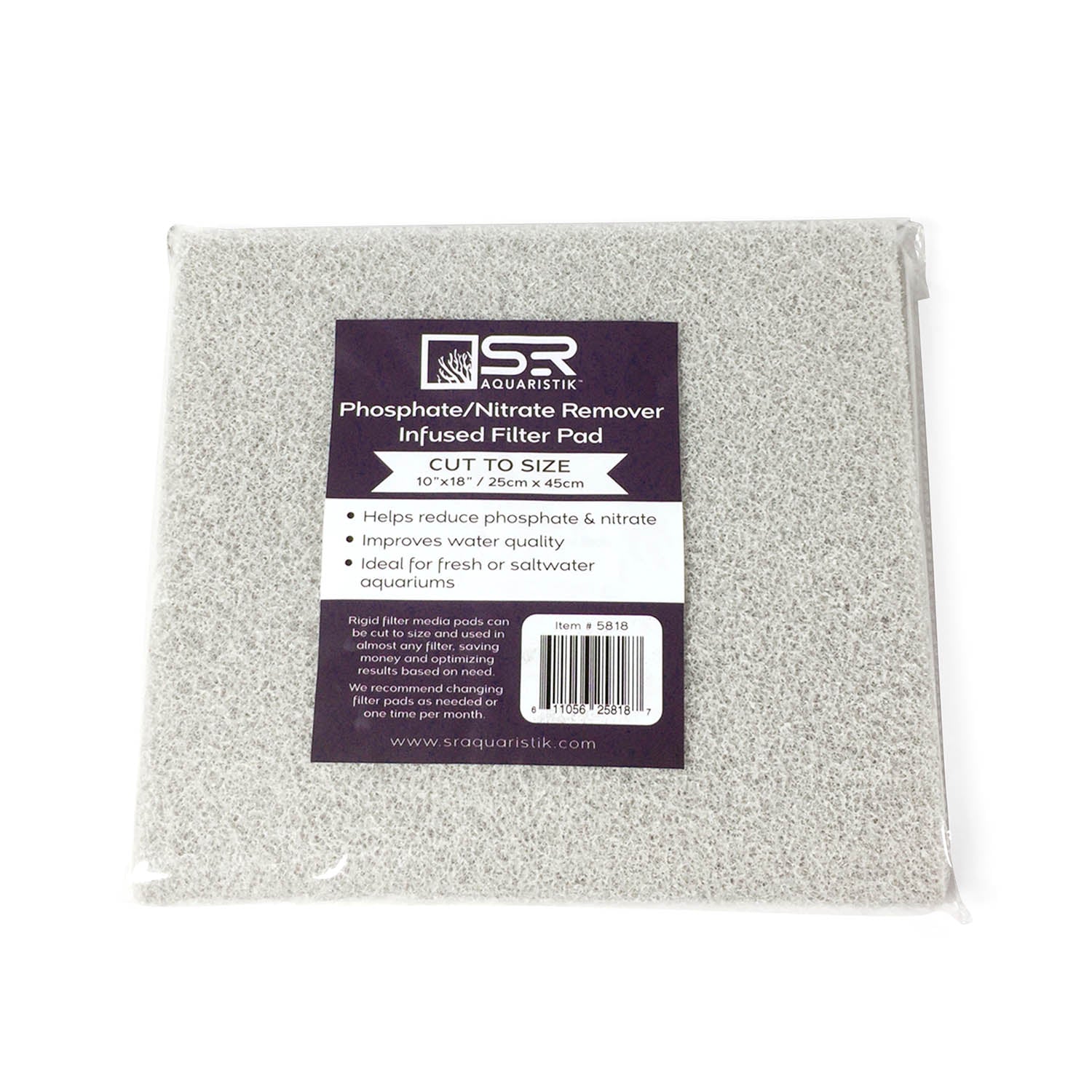 Phosphate/Nitrate Remover Infused Filter Pad