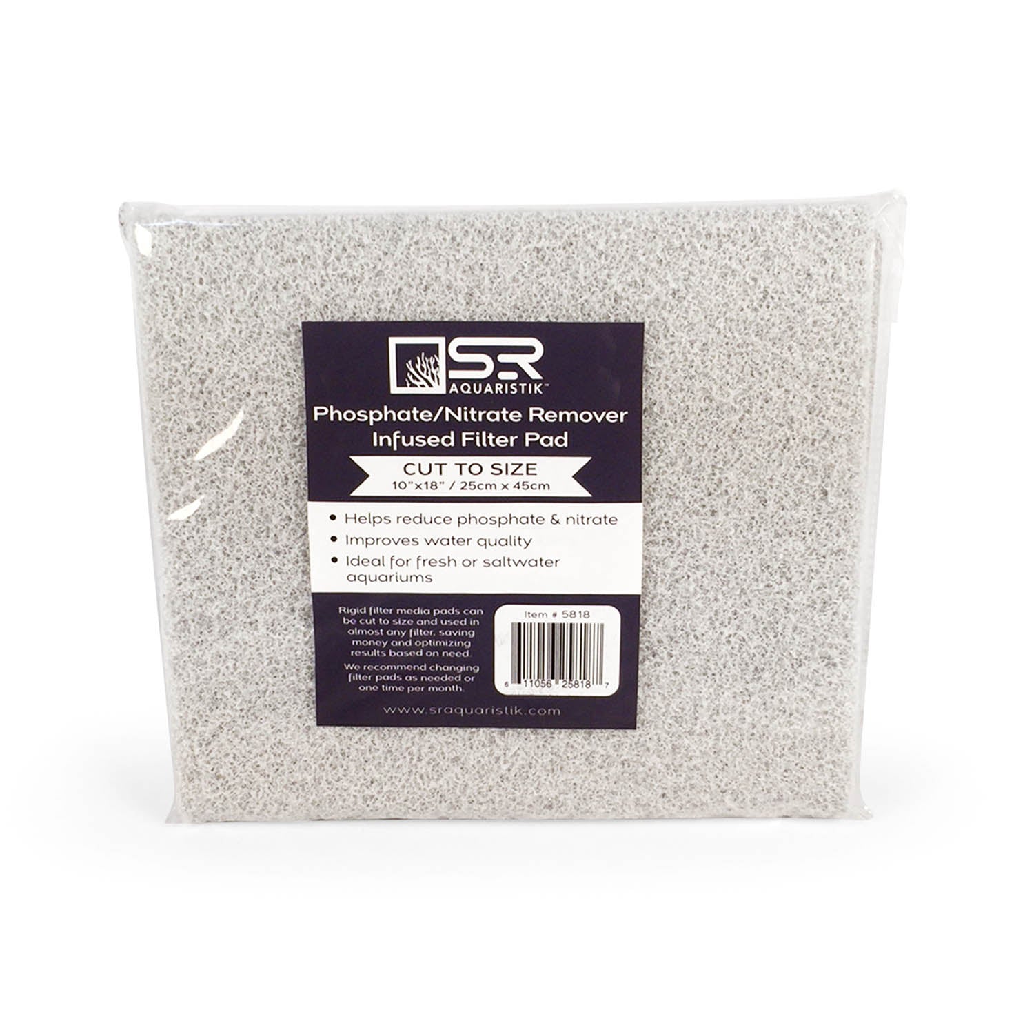 Phosphate/Nitrate Remover Infused Filter Pad
