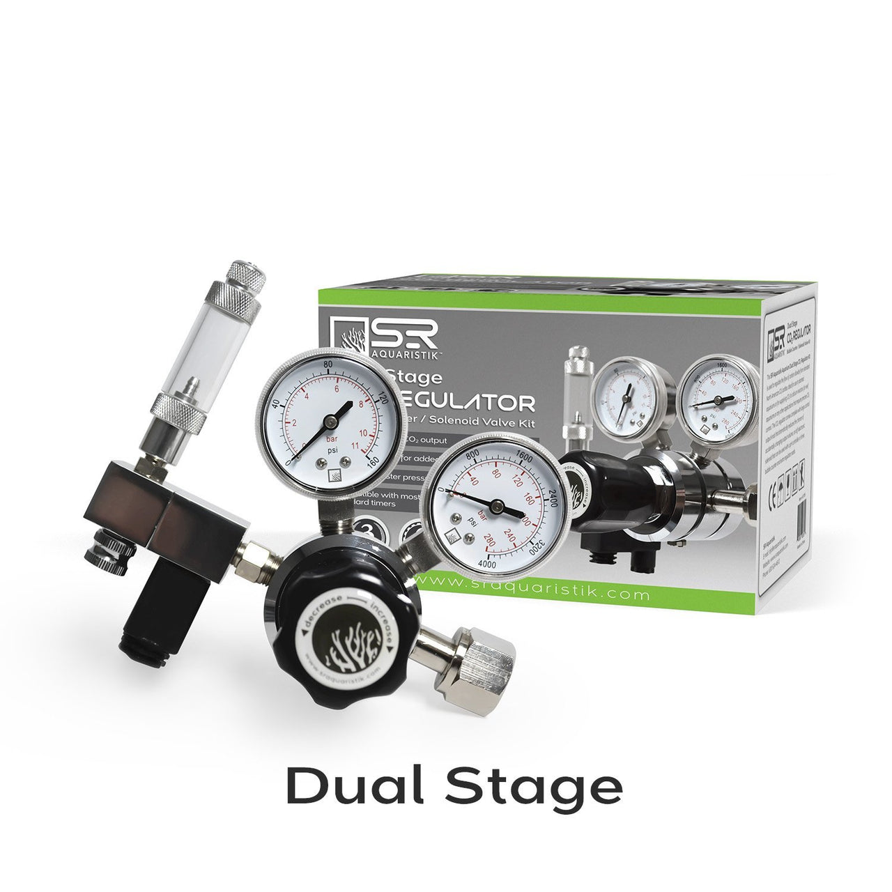 SR Aquaristik Dual Stage CO2 Regulator Kit