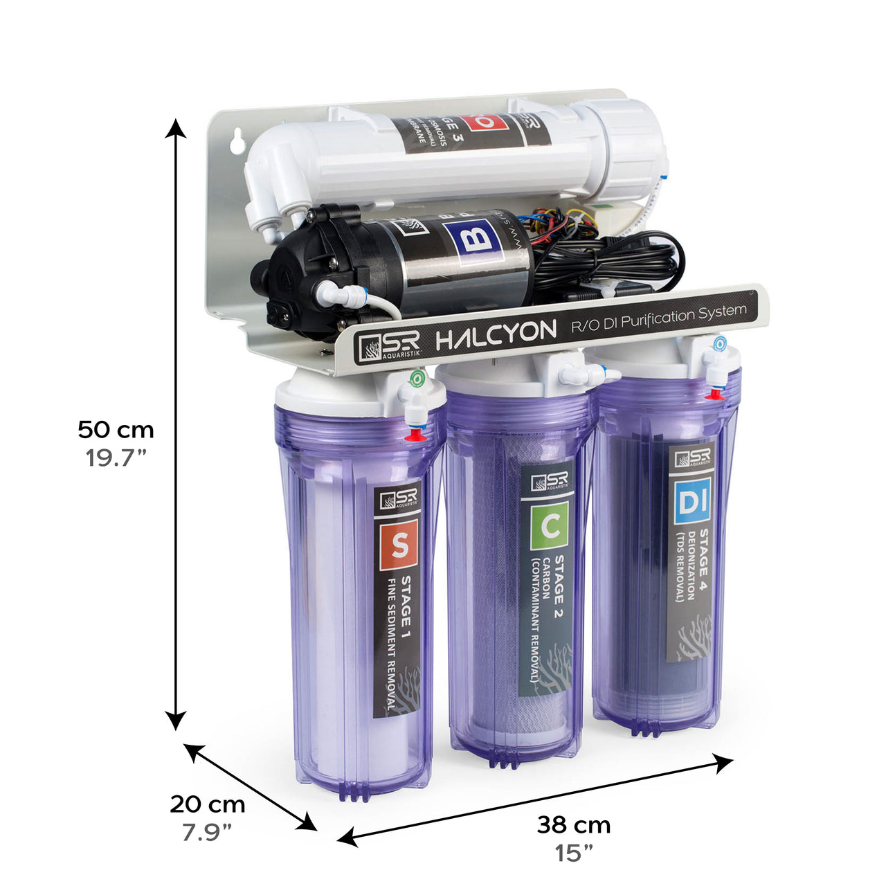 Halcyon 4 Stage PRO RO/DI Purification System