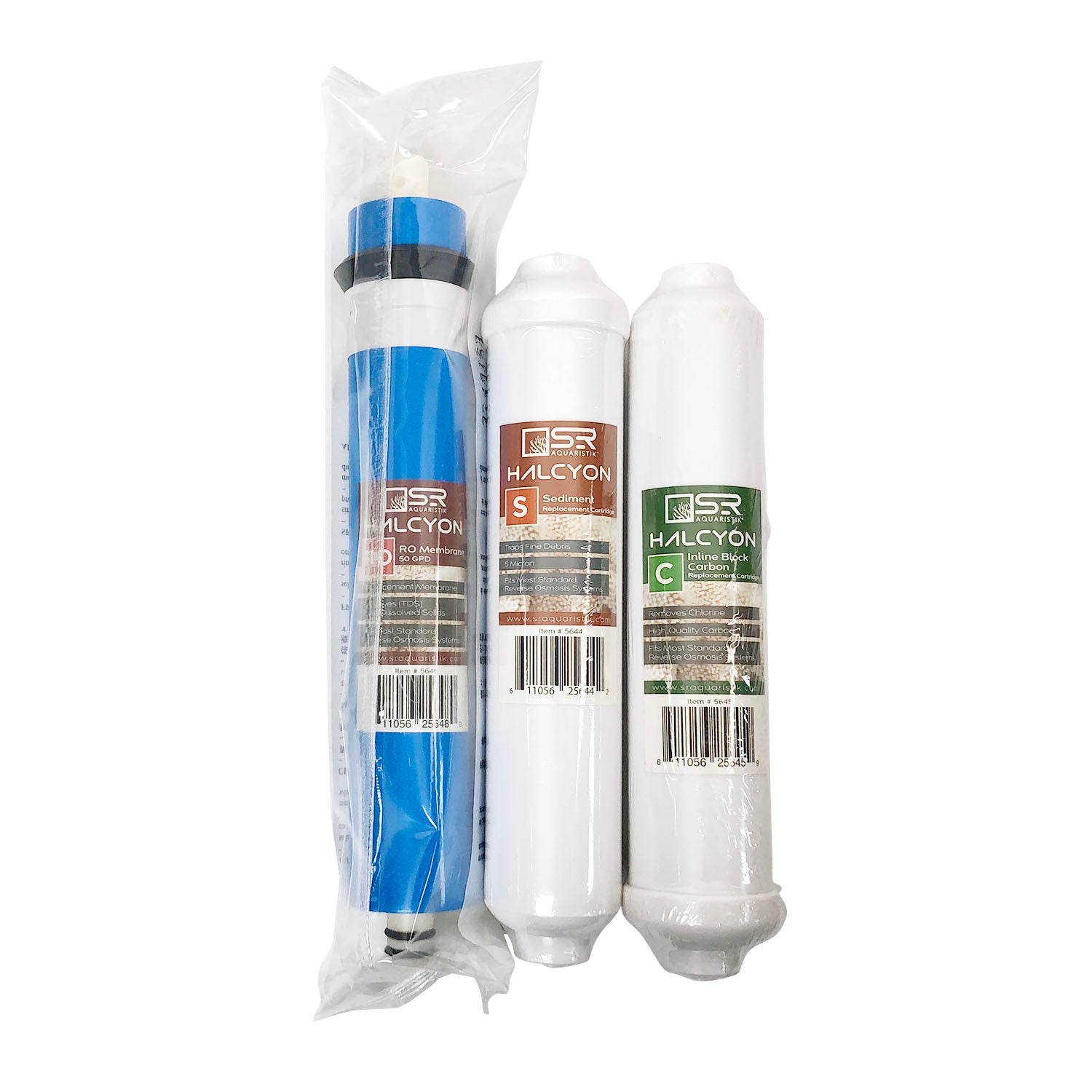 SR Aquaristik Compact 3 Stage RO / DI Purification System Filter Replacement Kit
